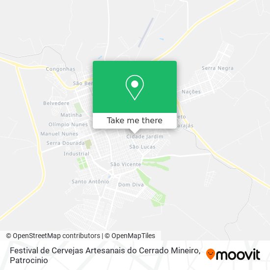 Festival de Cervejas Artesanais do Cerrado Mineiro map
