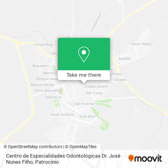 Centro de Especialidades Odontológicas Dr. José Nunes Filho map