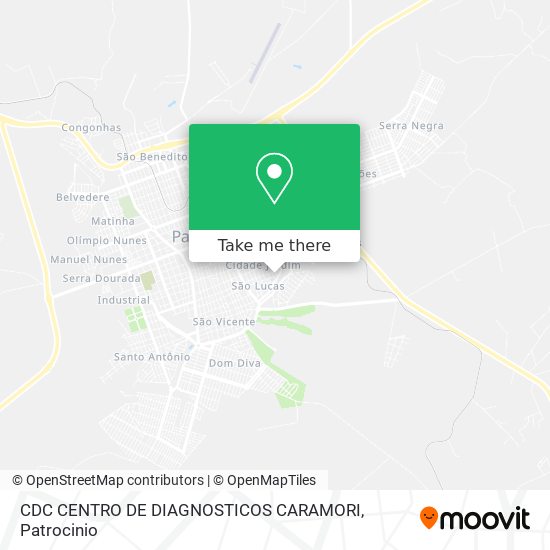 CDC CENTRO DE DIAGNOSTICOS CARAMORI map