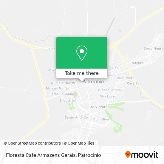 Mapa Floresta Cafe Armazens Gerais