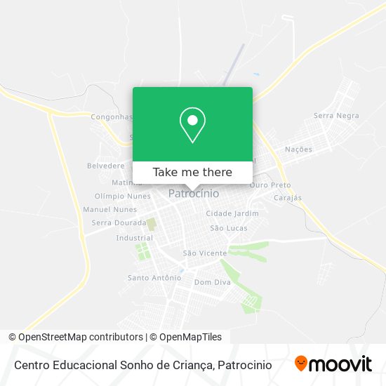 Mapa Centro Educacional Sonho de Criança