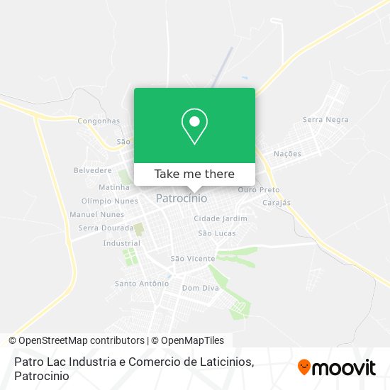 Patro Lac Industria e Comercio de Laticinios map