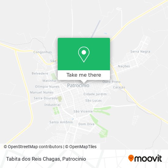 Tabita dos Reis Chagas map