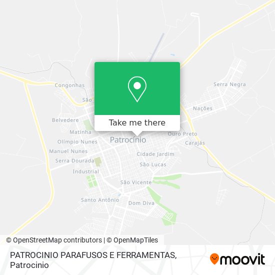 PATROCINIO PARAFUSOS E FERRAMENTAS map