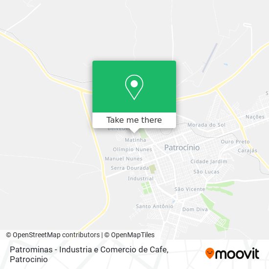 Mapa Patrominas - Industria e Comercio de Cafe