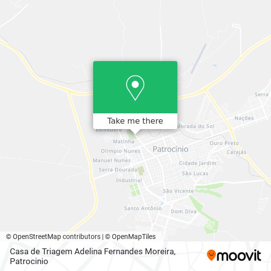 Mapa Casa de Triagem Adelina Fernandes Moreira