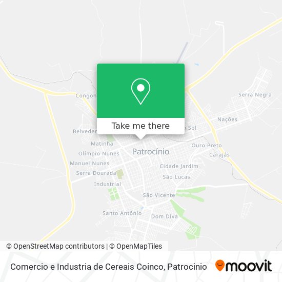 Comercio e Industria de Cereais Coinco map