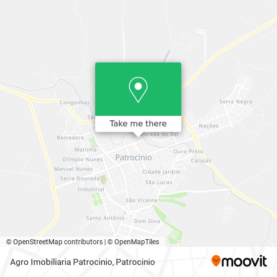 Agro Imobiliaria Patrocinio map