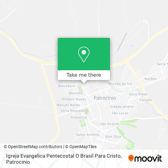 Igreja Evangelica Pentecostal O Brasil Para Cristo map
