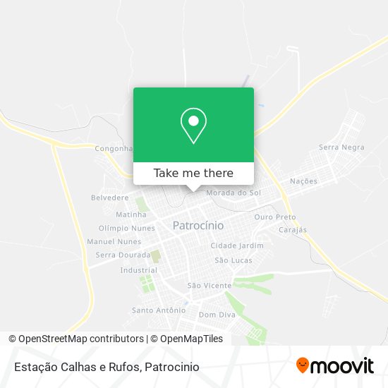 Mapa Estação Calhas e Rufos