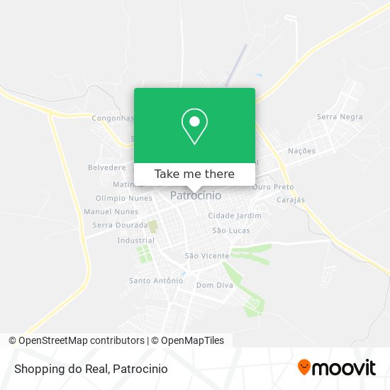 Mapa Shopping do Real