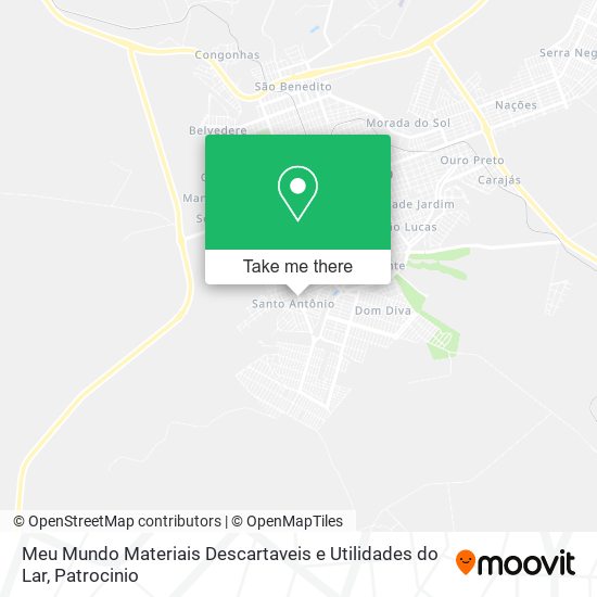 Meu Mundo Materiais Descartaveis e Utilidades do Lar map