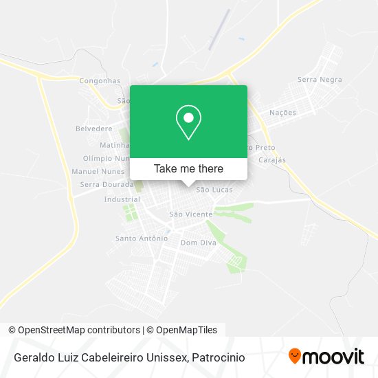 Mapa Geraldo Luiz Cabeleireiro Unissex