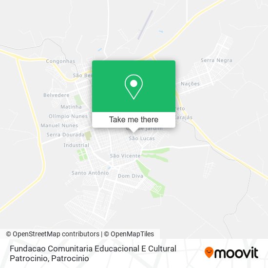 Fundacao Comunitaria Educacional E Cultural Patrocinio map