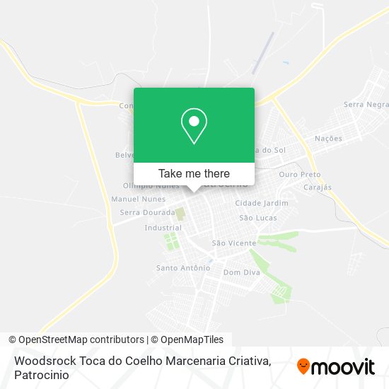 Mapa Woodsrock Toca do Coelho Marcenaria Criativa