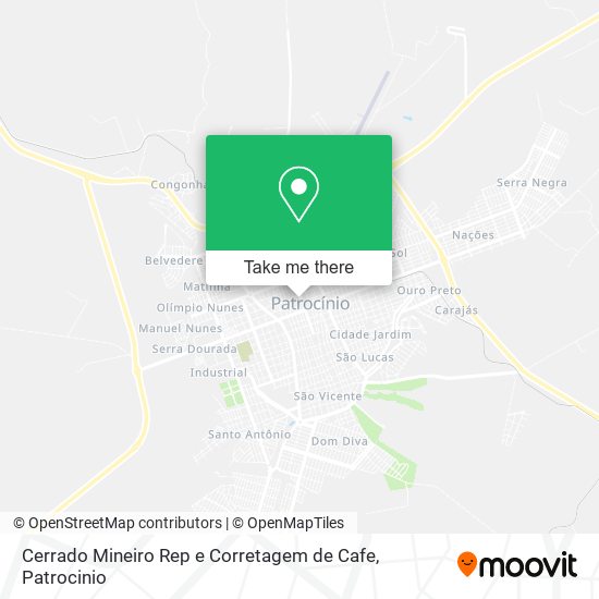 Cerrado Mineiro Rep e Corretagem de Cafe map