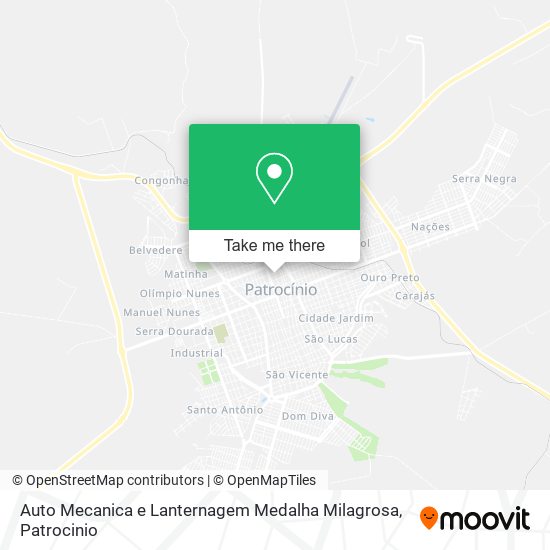 Mapa Auto Mecanica e Lanternagem Medalha Milagrosa