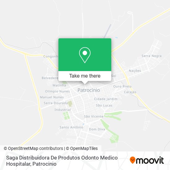 Saga Distribuidora De Produtos Odonto Medico Hospitalar map