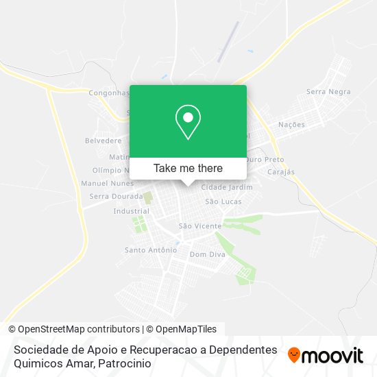 Sociedade de Apoio e Recuperacao a Dependentes Quimicos Amar map