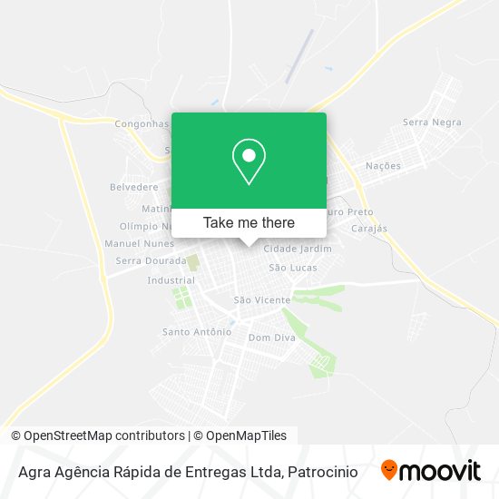 Mapa Agra Agência Rápida de Entregas Ltda