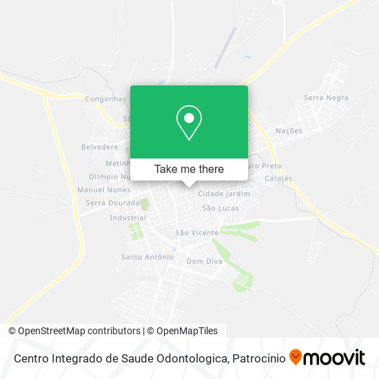 Centro Integrado de Saude Odontologica map