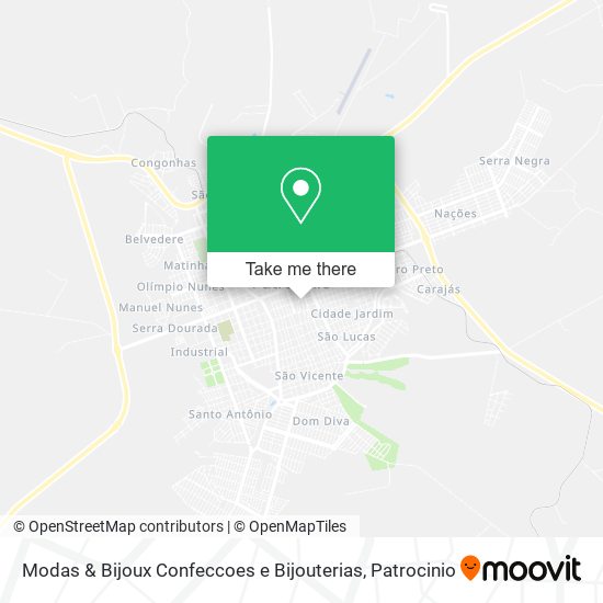 Modas & Bijoux Confeccoes e Bijouterias map