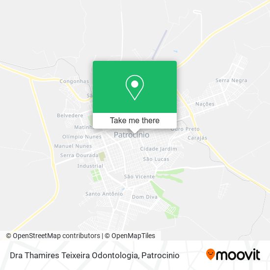 Mapa Dra Thamires Teixeira Odontologia