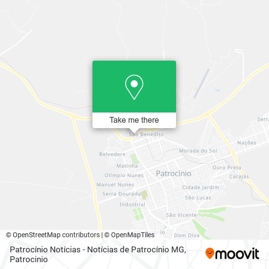 Patrocínio Notícias - Notícias de Patrocínio MG map