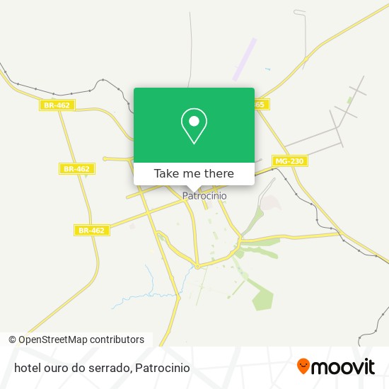 hotel ouro do serrado map