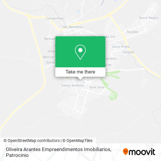 Oliveira Arantes Empreendimentos Imobiliarios map