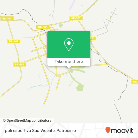 poli esportivo Sao Vicente map