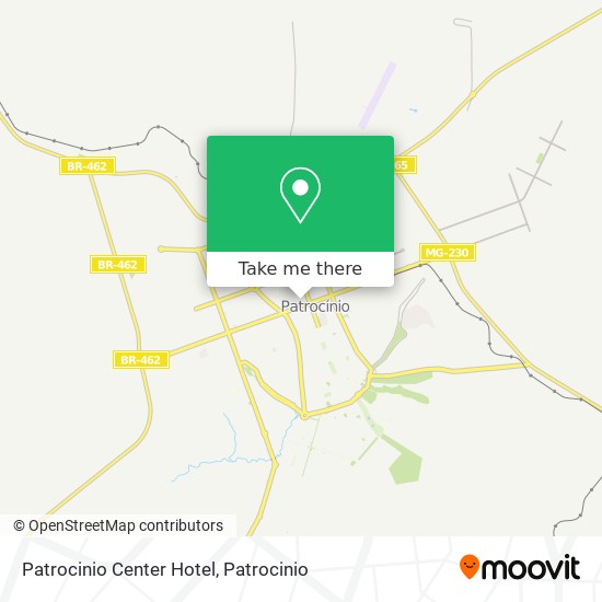 Patrocinio Center Hotel map