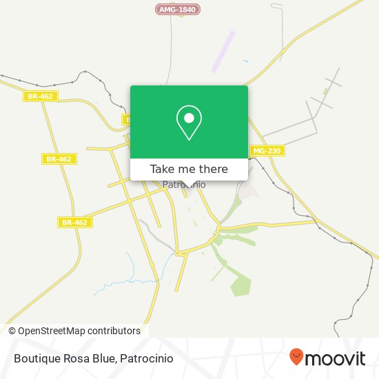 Mapa Boutique Rosa Blue, Rua Elmiro Alves do Nascimento, 348 Centro Patrocínio-MG 38740-000
