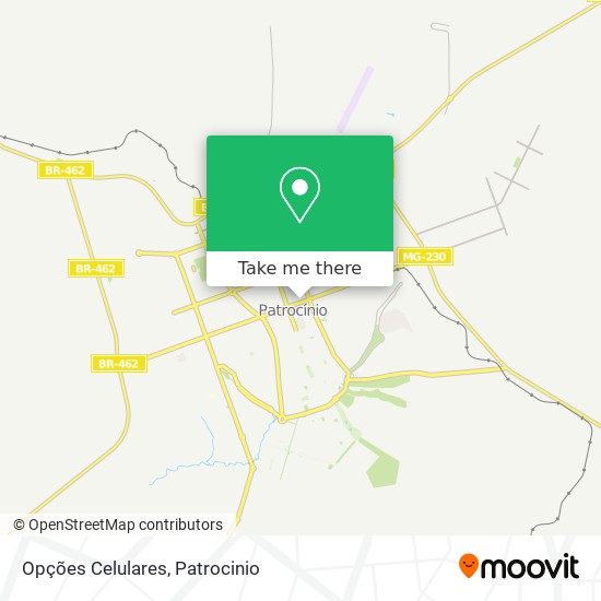 Opções Celulares map