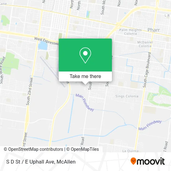 S D St / E Uphall Ave map