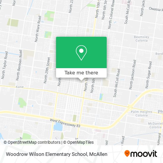 Woodrow Wilson Elementary School map