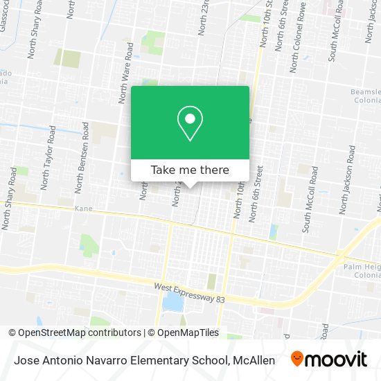 Mapa de Jose Antonio Navarro Elementary School