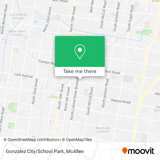Gonzalez City/School Park map