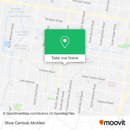 Shoe Carnival map