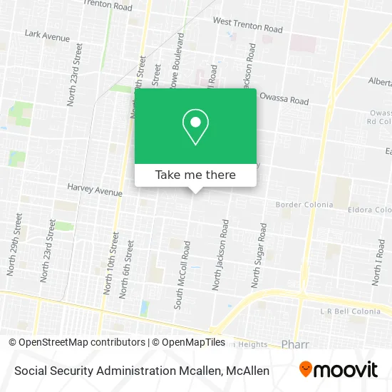 Social Security Administration Mcallen map