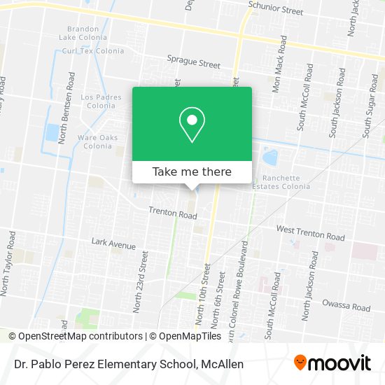 Dr. Pablo Perez Elementary School map