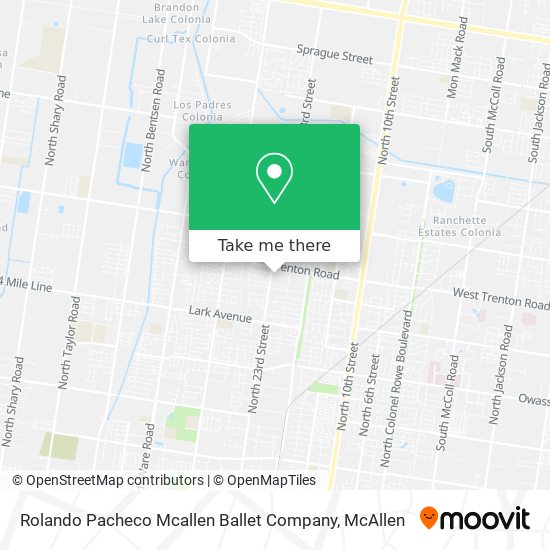 Rolando Pacheco Mcallen Ballet Company map
