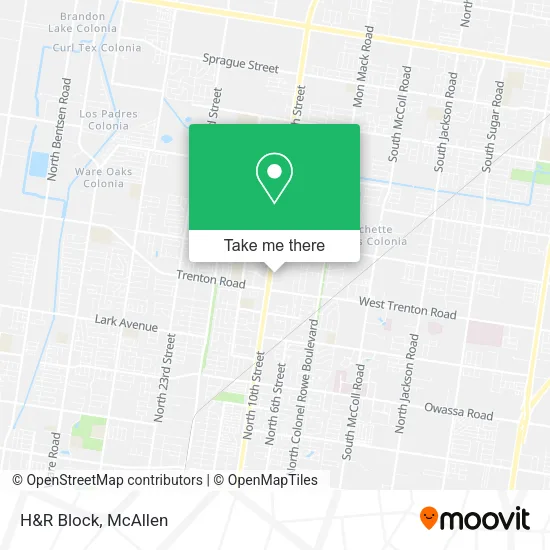 H&R Block map