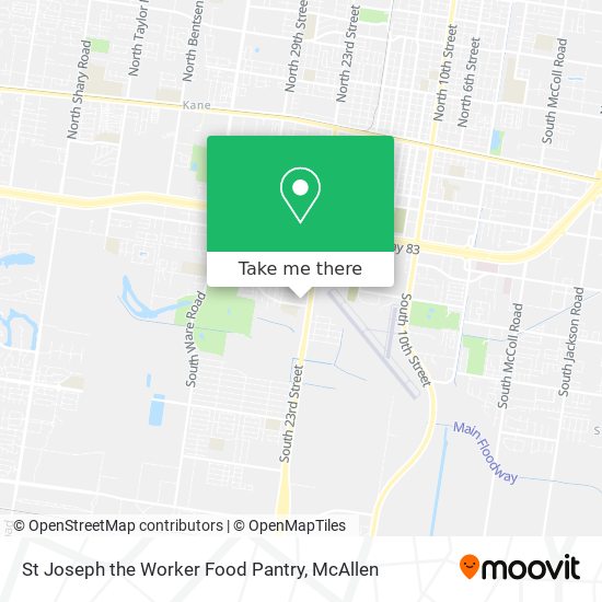 St Joseph the Worker Food Pantry map