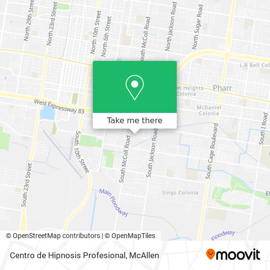Mapa de Centro de Hipnosis Profesional