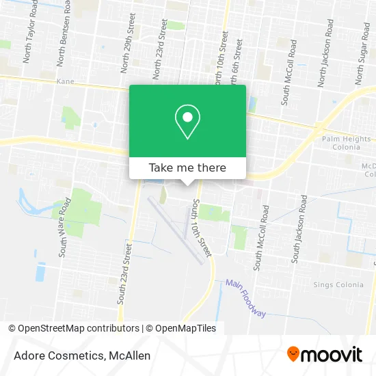 Mapa de Adore Cosmetics