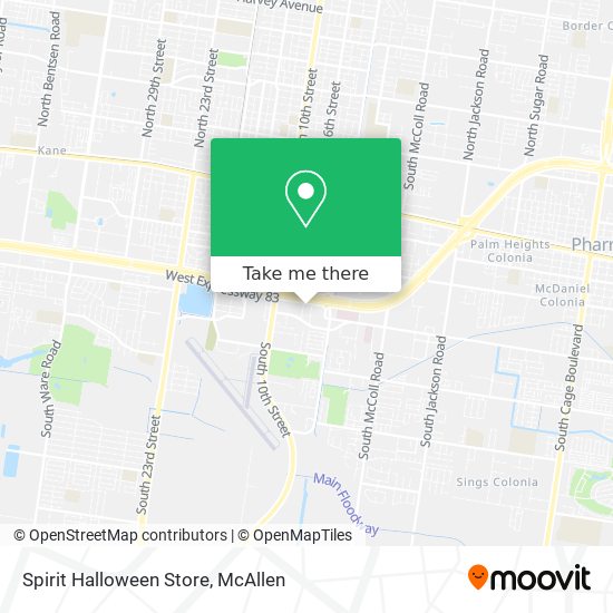 Mapa de Spirit Halloween Store