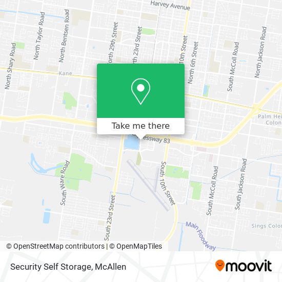 Security Self Storage map