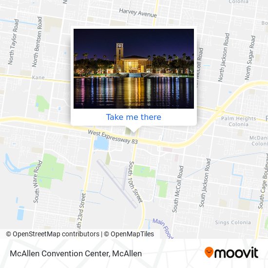 Mapa de McAllen Convention Center