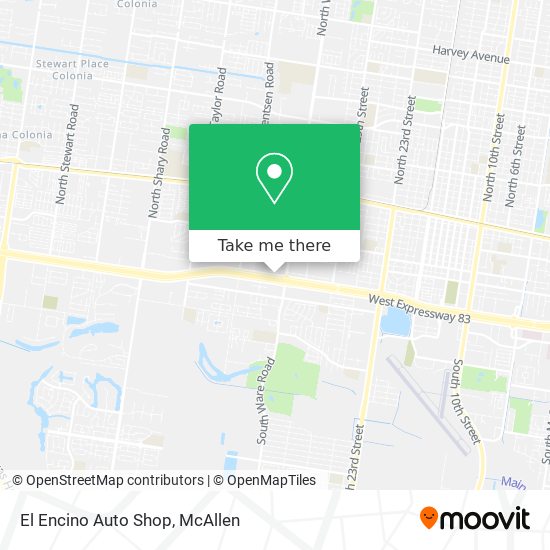 El Encino Auto Shop map